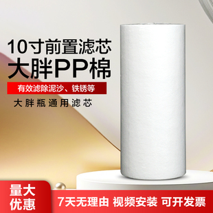 适用大白瓶大蓝屏前置过滤器滤芯10寸 20寸PP棉活性炭PCP替换滤芯