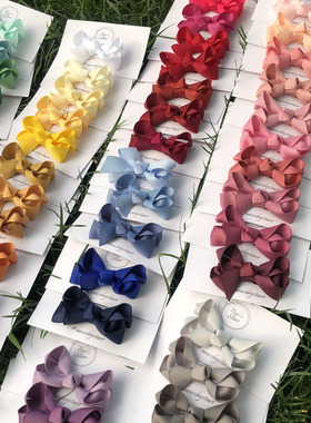 丹麦bow's by staer宝宝儿童手工蝴蝶结发夹发卡小号6CM