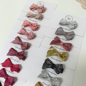 丹麦bow staer宝宝儿童手工蝴蝶结发夹发卡Mini号4.5cm