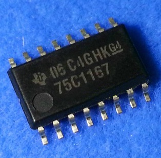 贴片 75C1167 SOP-16 5.2MM中体 SN75C1167NSR 进口全新原装