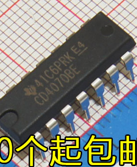 全新进口原装 CD4070BE HCF4070BE DIP14 逻辑 栅极和逆变器芯片