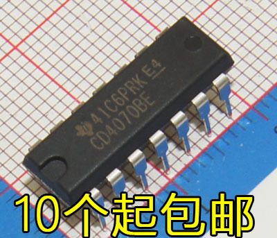 全新进口原装 CD4070BE HCF4070BE DIP14 逻辑 栅极和逆变器芯片