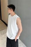 23夏新款潮流时髦小众设计单边双头拉链装饰韩版休闲背心W19-P60，男装背心/马甲，星座1304（原C205）