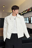 23年春季新款潮流时髦个性小众双领设计感造型休闲夹克T113-P140，男装夹克，星座1304（原C205）