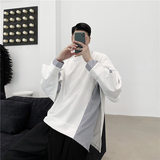 20年秋新款潮流设计感假两件时尚休闲宽松韩版卫衣BF26-P85，男装卫衣，星座1304（原C205）