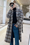 22年冬新款韩版时尚潮流休闲宽松带腰带毛呢大衣男女K06-P165，男装毛呢大衣，星座1304（原C205）