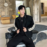 25春季新款潮流时髦韩版个性织带撞色小众休闲夹克外套T162-P135，商品下架区，星座1304（原C205）