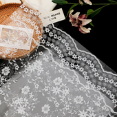 花喜爱新款 蕾丝玻璃纸网红透明蕾丝纸花束包花纸礼物鲜花包装 材料