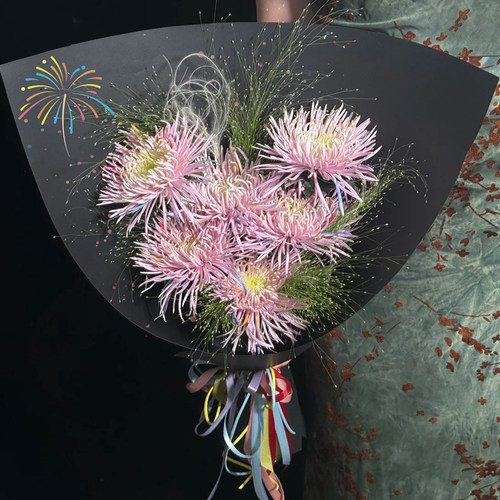 花喜爱雨烟花造型纸加厚硬挺纸