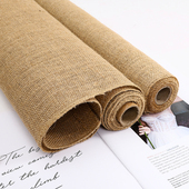 彩麻原色麻布卷亚麻布包花纸粗麻卷鲜花店礼品花束diy包装 材料