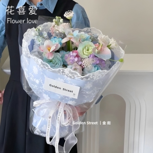 花喜爱蕾丝少女包花布网纱爆款