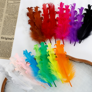 材料 饰创意南瓜花束彩色造型羽毛手工diy花艺包装 花喜爱 圣诞节装