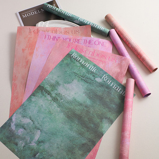 花喜爱新款梦境花束包装纸加厚牛皮纸石纹包花纸花店鲜花包装纸