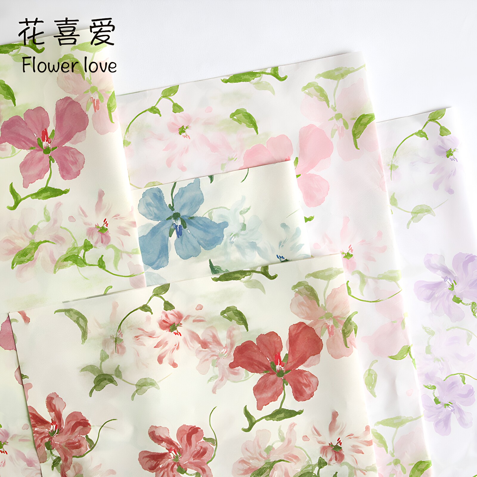 大理石纹手提袋高级感花束包装纸