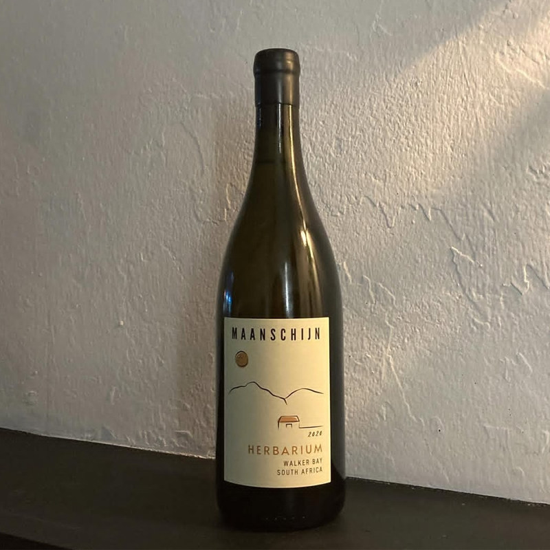 南非新派自然酒 曼希金植物标本白诗南混酿干白 手工无过滤蜡封瓶