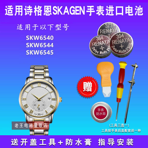 适用于SKAGEN诗格恩手表电池