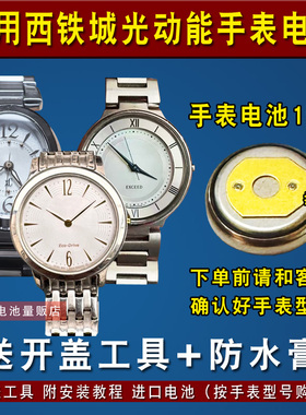 适用于西铁城B020 B023 B030 B031 B033 B035 B036光动能手表电池