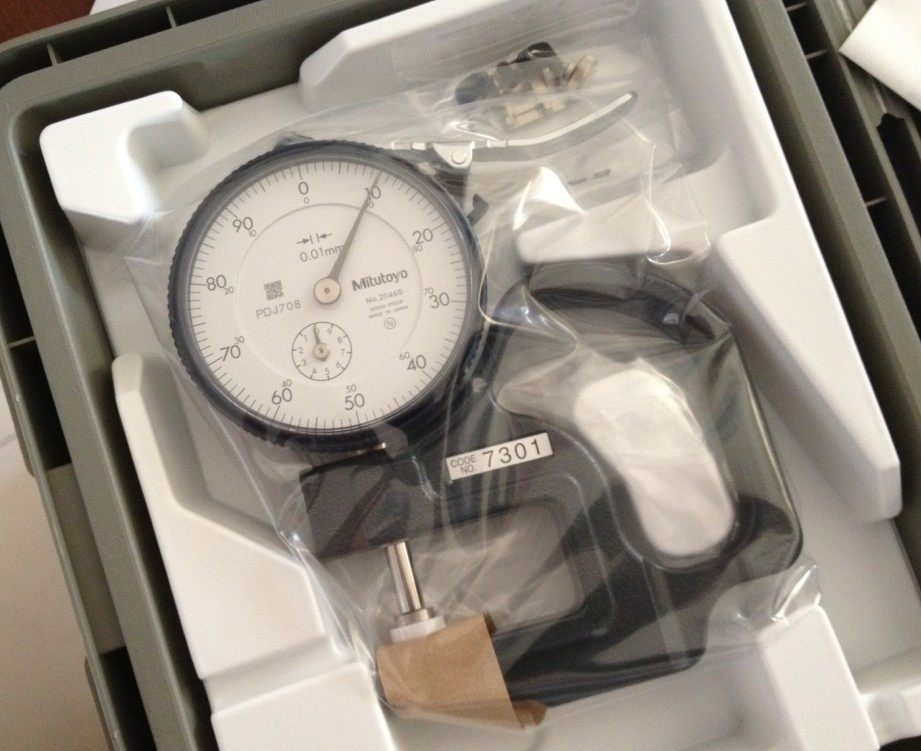 日本三丰mitutoyo厚度百分表7301(0-10*0.01mm)