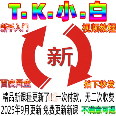 2025TK店铺开店课程 东南亚 跨境电商课程抖音零基础教程运营培训