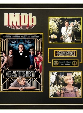 了不起的盖茨比 莱昂纳多迪卡普里奥凯瑞穆里根 亲笔签名照片IMDB