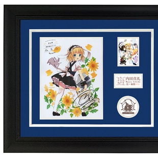 内田真礼 请问您今天要来点兔子吗纱路声优配音 亲笔签名照片 裱