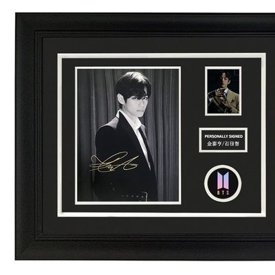 收藏 金泰亨V 亲笔签名 照片裱框 含SA证书 BTS防弹少年团