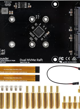 树莓派双NVMe扩展支持Hailo-8L AI 2230/2242/2260/2280 SSD RAID
