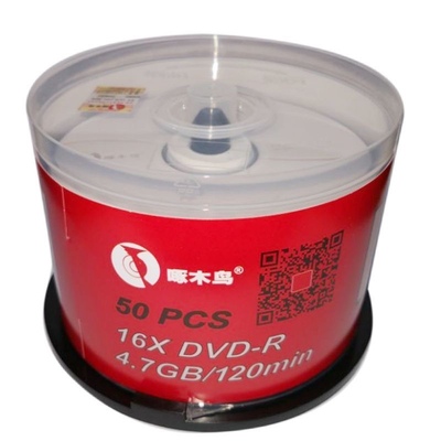 啄木鸟 光盘 DVD+R刻录盘  4.7G白/简系列 空白光盘 DVD-R 光碟