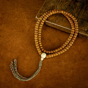 藏传密宗老佛珠清代〓大圆满老星月菩提念珠素珠款108颗佛珠念珠