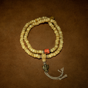 清代藏传高玉化老料原装大圆满108颗老念珠老佛珠手持珠多圈手钏