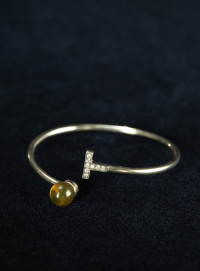 腕间风情—天然墨西哥蓝珀简约款手镯精美手镯首饰品送人佳品包邮