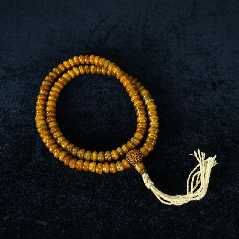 手工编织小叶紫檀藏式项链颗