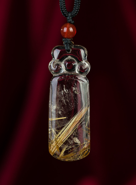 佛家七宝水晶能量吊坠项链