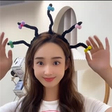 Милый ободок, черный забавный Бибикар Толокар Плазмакар с косичкой, xэллоуин, наряжаться