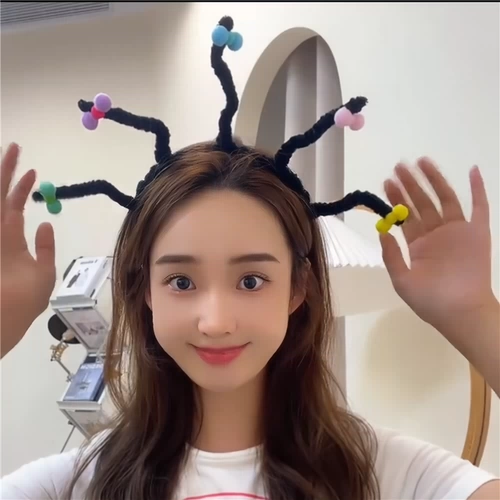 Милый ободок, черный забавный Бибикар Толокар Плазмакар с косичкой, xэллоуин, наряжаться