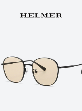 新款百搭简约男女同款圆框墨镜高清尼龙镜片防紫外线太阳眼镜7261