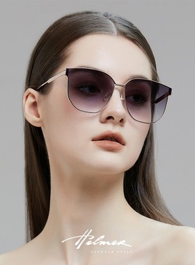 2025年春夏墨镜大框尼龙太阳镜圆脸时尚眼镜男女防紫外线潮眼镜