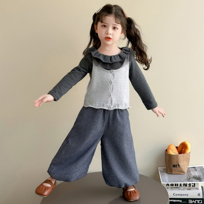 女童套装超好看2026春装新款儿童中小童超好看洋气小女孩衣服春秋