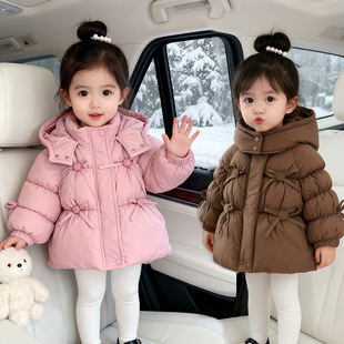 女宝宝棉衣外套冬装儿童棉袄冬季女童棉服洋气3可爱新年装1-5周岁