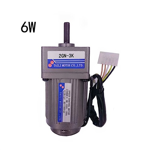 台力6W调速定速电机马达单相交流220V减速箱2GN-3K到180K配调速器