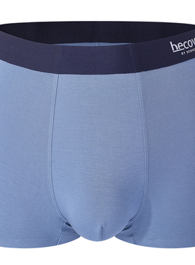 德国舒雅男士平角内裤莫代尔透气贴身纯色四角裤专柜同款35-17774