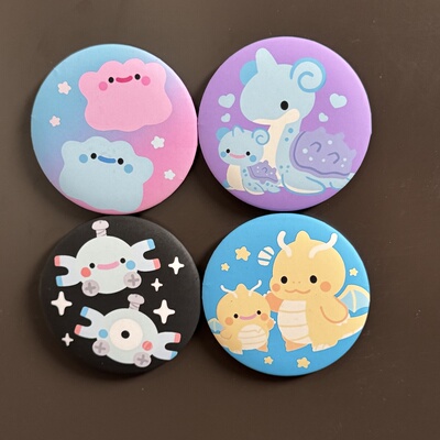 宝可梦pokopia冰箱贴 百变怪 小磁怪 快龙 拉普拉