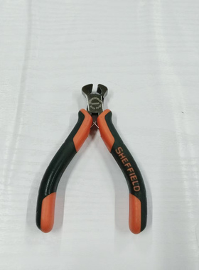 钢盾S035046双色柄迷你顶切钳斜嘴钳电工专用-4.5寸