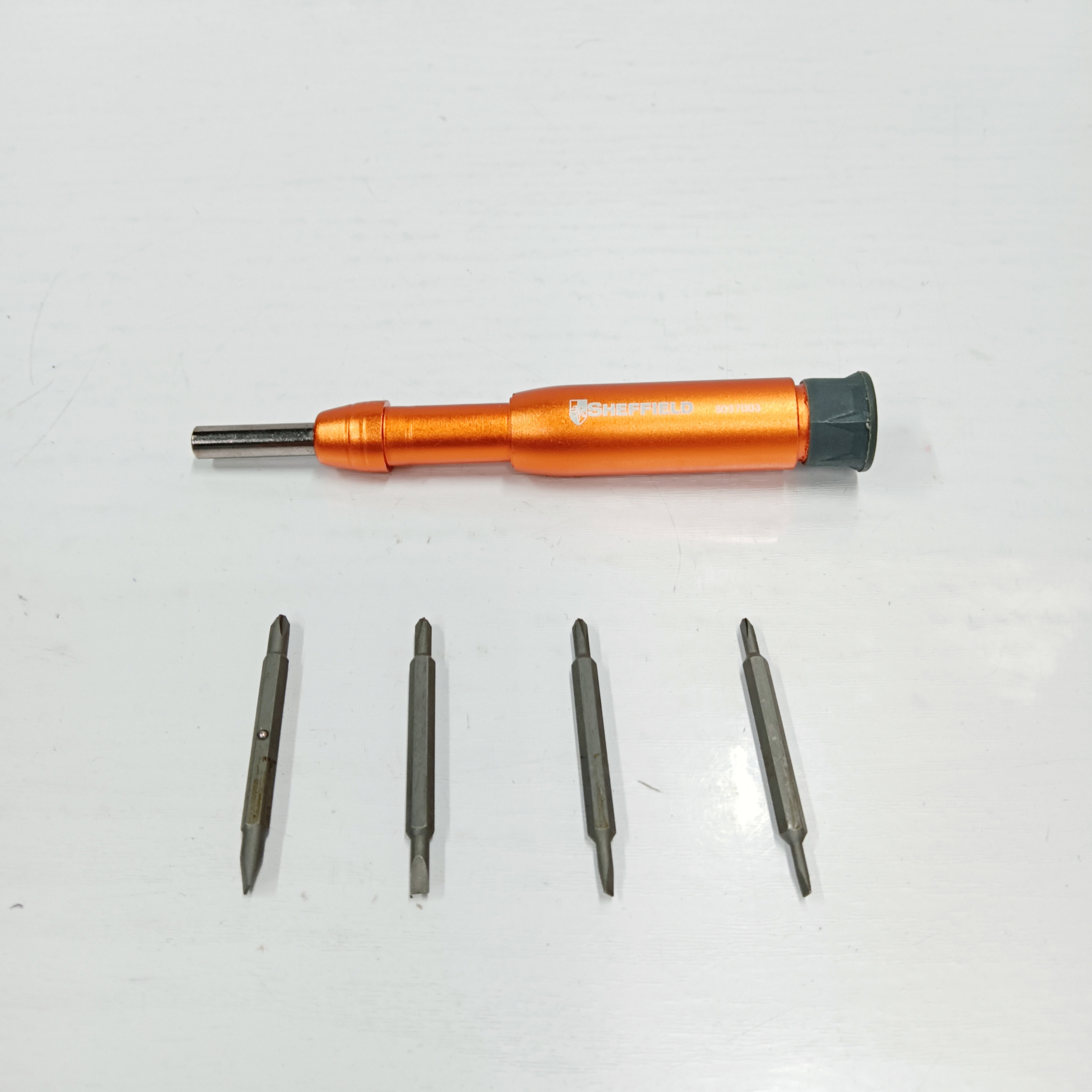 钢盾S037003钟表铝合金手柄螺丝批螺丝刀五金工具家用-8合一