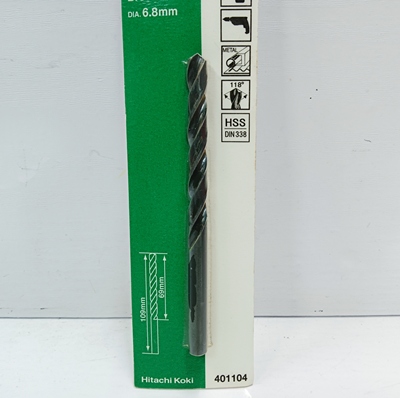 日立401104麻花钻咀 钻木钻铁  电钻用-6.8*109MM（1支装）