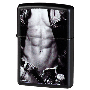 日本代购 芝宝打火机 超man男性腹肌 US限定品 直邮zippo