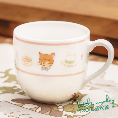 日本代购 猫的报恩 可爱陶瓷马克杯水杯