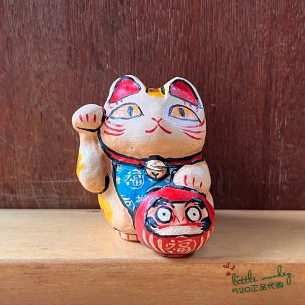 日本代购 招财猫达摩 职人手工 传统和风 张子风开运招福摆件