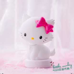 日本代购 Charmmy Kitty 凯蒂猫的宠物猫 公仔小夜灯LED灯床头灯