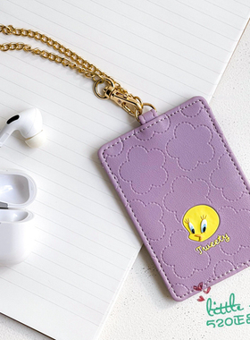 日本代购  TweetyBird崔弟 翠迪 时尚紫色公交卡饭卡IC卡套